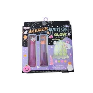 Hot Focus Halloween Beauty Care Set Glow in the Dark Pimple Patches & 2 Lip Oils